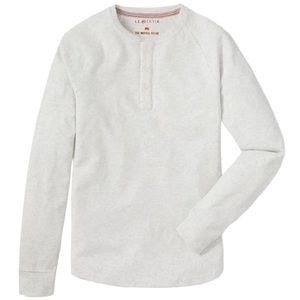 BNWT! The Normal Brand Lrg stone color L.E.&ChalkXTNB Henley 3 button down shirt